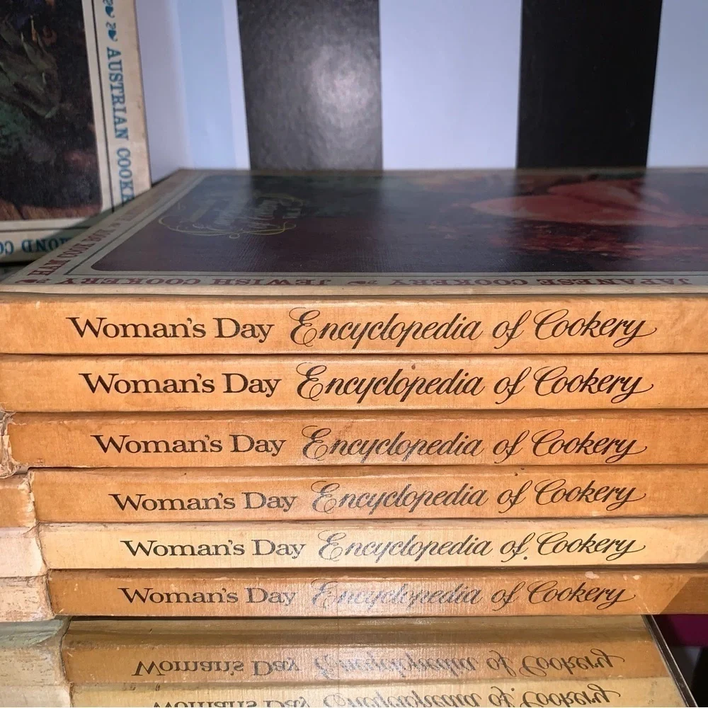 Woman's Day Mid-Century Vintage Hardcover Reference/Display Cookbooks Set of 11